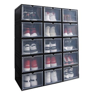 Combo 20 Hộp Để Giày Xịn Shoe Box Nắp Cửa Nam Châm Tháo Lắp Dễ Dàng