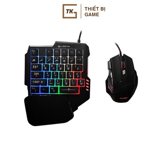 Combo bàn phím gaming RM01 chuột X3 gaming Led 7 màu