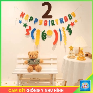 [Mã LIFEXANH03 giảm 10% đơn 500K] Combo set trang trí sinh nhật treo tường chất xốp phong cách INS Hàn Quốc