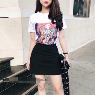 Quần váy chữ A dáng ngắn chất umi co dãn