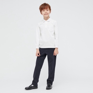 Áo phông polo bé trai dài tay xinh xắn của UNIQLO