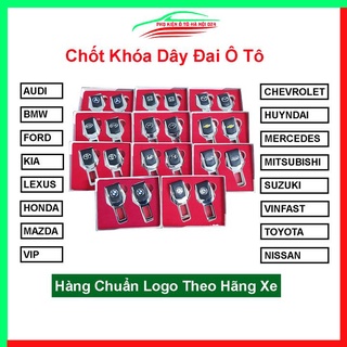 1 chiếc chốt cài dây an toàn ô tô đầy đủ logo theo hãng xe