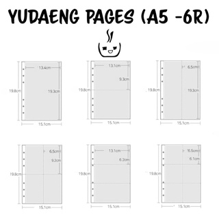 SHEET YUDAENG CHO BÌA A5 (6 CÒNG) - NHIỀU LOẠI