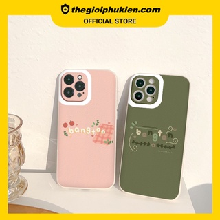 Ốp iphone - Ốp lưng iphone cạnh vuông bangtan cute dành cho ip 6 đến 14promax - ng284