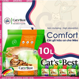 10L - Cát gỗ hữu cơ Comfort Cat's Best không vón cục - Mèo tập đi vệ sinh - Cat's Best Comfort Litter