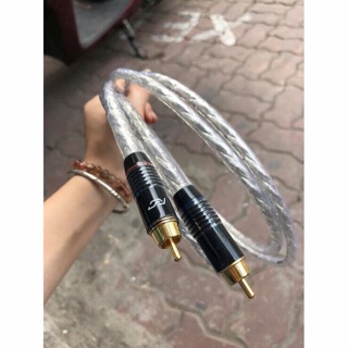Dây AV (hoa sen rca audio) cao cấp hàng DIY theo yêu cầu. Dây tín hiệu mạ bạc YARBO Đức và jack Av mạ vàng Taiwan
