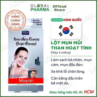 [TH HÀN QUỐC] - Miếng Dán Mũi Lột Mụn Cám Mayan (Hộp 4 Miếng) - Sạch mụn, thu nhỏ lỗ chân lông