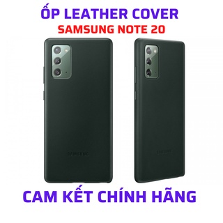 Ốp lưng Samsung Note 20 Leather Cover, ốp lưng Da thật 100%, chống sốc, nguyên seal chính hãng
