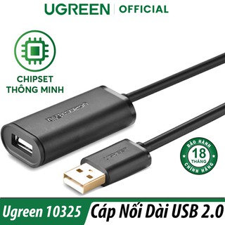 Cáp Nối Dài USB 2.0 Dài 25M Hỗ Trợ Chipset Ugreen 10325 Chính Hãng [US121]