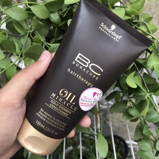 Dầu xả dưỡng tóc Schwarzkopf BC Oil Miracle Gold Shimmer 150ml