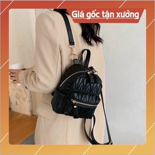 Balo Thời Trang Du Lịch Đi Học Mini Nữ Đẹp Vân Nổi