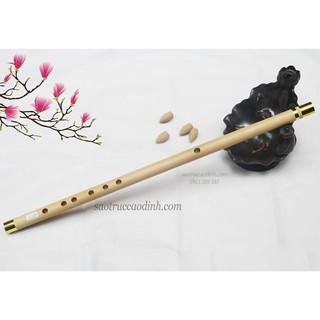 Sáo Trúc tone Đô (C5) , Sáo chuẩn âm khoét tay đủ tone | Tặng dây treo, túi nhung [SN80]