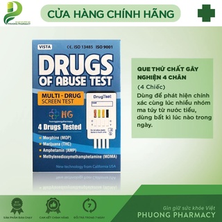 Que thử chất gây nghiện tổng hợp 4 chân Drugs of Abuse Test