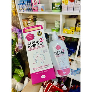 [HÀNG NỘI ĐỊA THÁI] SỮA DƯỠNG THỂ LÀM TRẮNG DA ALPHA ARBUTIN COLLAGEN LOTION 3Plus+hộp