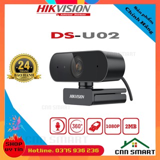Webcam Máy Tính Hik HIKVISION DS- U02, DS- U12 FULLHD 1080P Wc có mic chuyên dụng cho Livestream và Học và làm Online