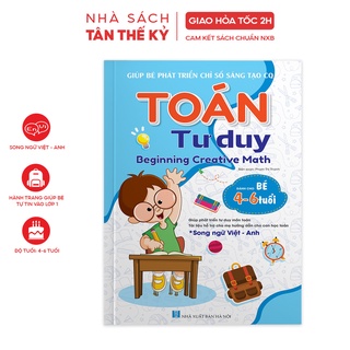 Sách - Toán tư duy Beginning Creative Math dành cho bé 4-6 tuổi song ngữ Việt Anh