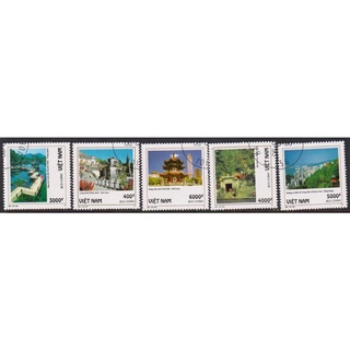 Tem sưu tập MS 718 Tem CTO Việt Nam Phong cảnh Châu á bộ 1 1995 ( 5 tem )