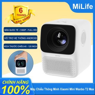 Máy Chiếu Thông Minh Xiaomi Mini Wanbo T2 Max/ Full HD 1080P, 120 inch, Tích Hợp 2 Loa 3W/ Bản Quốc Tế Chính Hãng