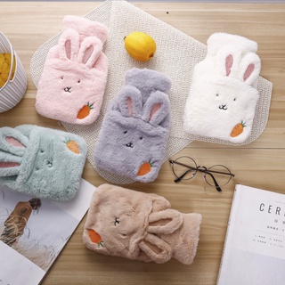 Túi chườm nóng lạnh lông nhung 2 lớp loại lớn 1L có thể tháo rời giảm đau bụng kinh, sưởi giữ ấm cơ thể hạ sốt giữ nhiệt