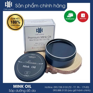 [Chính Hãng Woodson] Mink oil dầu chồn màu đen chuyên bảo dưỡng và phục hồi đồ da, túi xách, áo, ví, giày da
