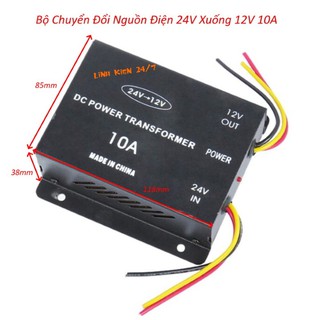 Bộ Chuyển Nguồn 24V Xuống 12V 10A