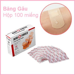 Băng gâu y tế băng bó vết thương Hộp 100 miếng