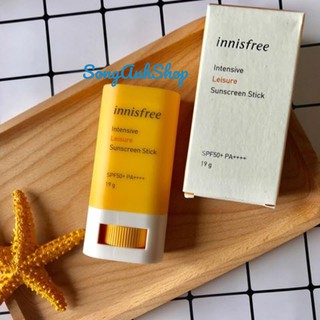 Kem Chống Nắng Dạng Thỏi Bảo Vệ Cao, Chống Trôi Innisfree Intensive Leisure Sunscreen Stick SPF50+/PA++++ 19g