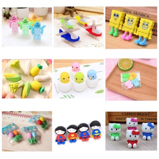 Combo 100 Tẩy Gôm Bút Chì Các Loại
