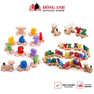 Đồ chơi đoàn tàu hỏa chở số Baostore giúp bé nhận biết màu sắc và các chữ số