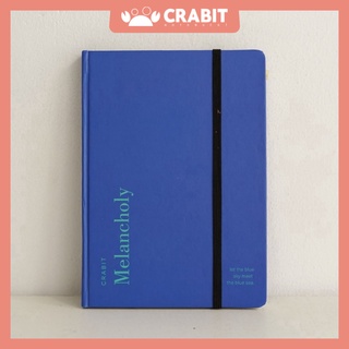 Sổ tay Crabit, Sổ tay ruột trơn ghi chép, vẽ sketch, làm bullet journal, Moodbook Collection, Melancholy xanh dương