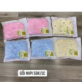 Gối Lõm Chống méo Đầu Mipbi Cotton Chất Đẹp Cho Bé KT 20x23x2cm