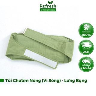 Túi Chườm Nóng, Chườm Lạnh Thảo Dược REFRESH Giảm Đau Lưng Hông, Đau Bụng Kinh Giảm Mỡ Bụng, Giãn Cơ