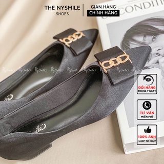 Giày búp bê mũi nhọn 1cm khóa C và Xích - Thenysmile - Thời trang nữ - SOMA