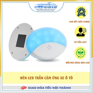 Đèn Led trần xe ô tô ⚡FREESHIP⚡xe hơi cảm ứng, công nghệ Pin sạc