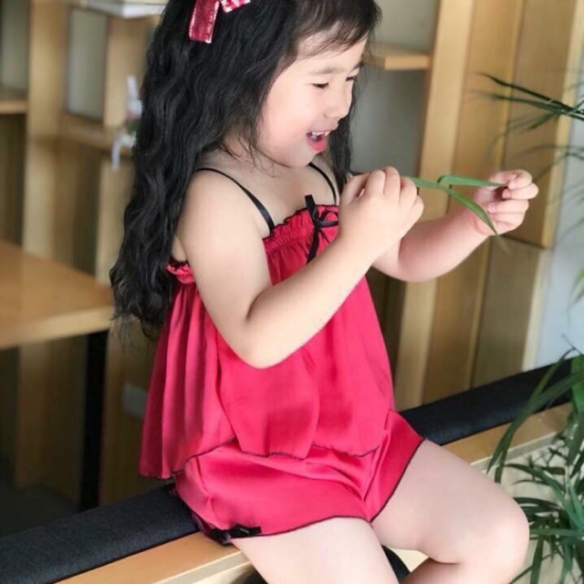 02 Bộ lụa cho bé gái