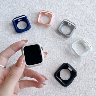 Ốp Bảo Vệ Bằng Silicon Mềm Cho iWatch 7 8 Ultra 49mm 45mm 41mm 42mm 40mm 38mm 6 SE 5 4 3 8 6 5 40 44 41mm