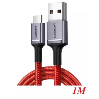 Cáp USB-A sang Type C sạc nhanh 1M màu Đỏ Ugreen 60184 - Hàng chính hãng