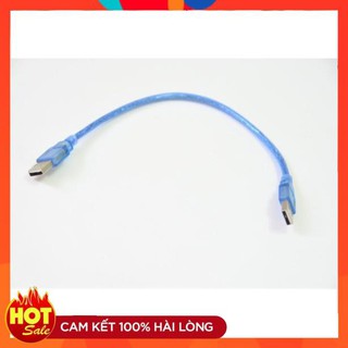 [Chính Hãng] Dây cáp usb 2 đầu đực dài 1.5m màu xanh-<br>Cổng kết nối cáp usb 2 đầu dương