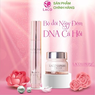 Combo kem dưỡng da ngày đêm LACO LUXURY cho làn da căng bóng trắng hồng