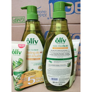 (KÈM QUÀ TẶNG) SỮA TẮM OLIV DƯỠNG DA SẠCH KHUẨN 650ml