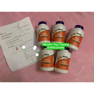 Now Plant Enzyme mẹ uống cho bé ti cho trẻ bị bất dung nạp Lactose, tiêu chảy 240 viên