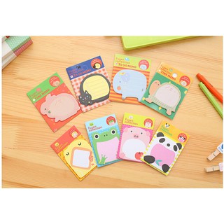Giấy ghi chú note hình động vật dễ thương