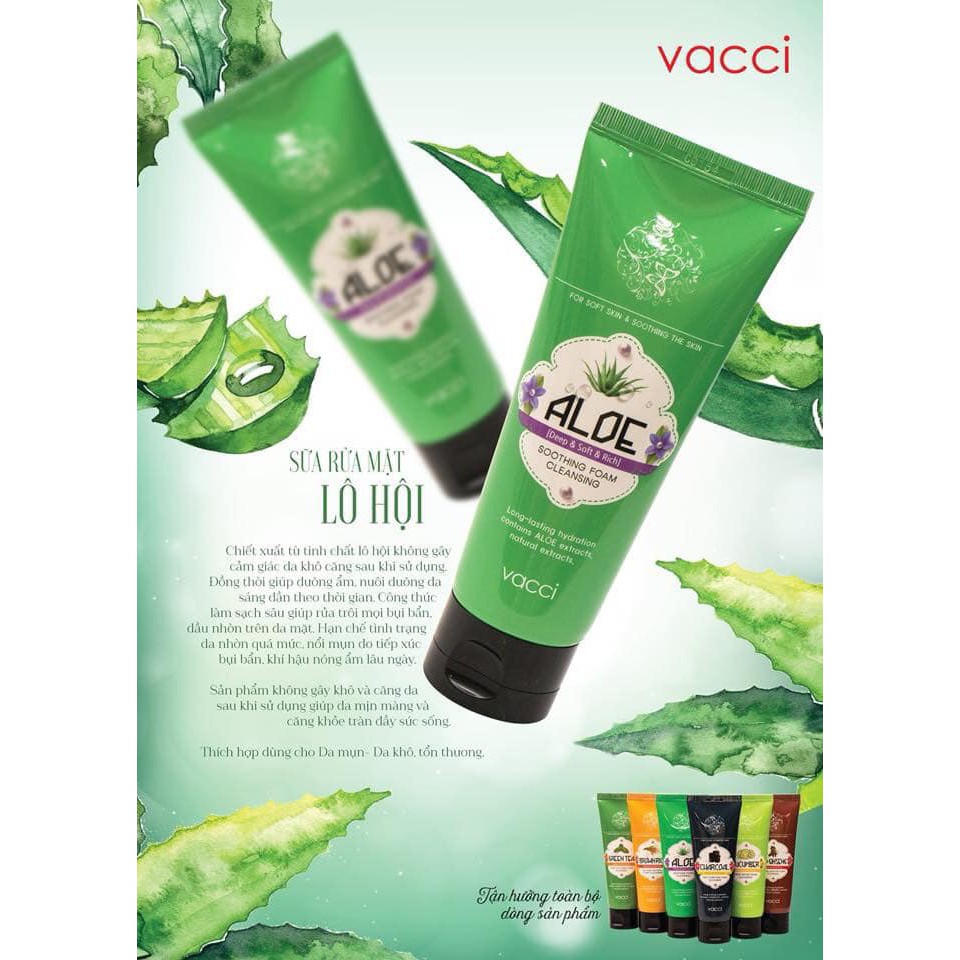 SỮA RỬA MẶT CAO CẤP VACCI 100ML