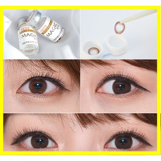 Lens Màu 1 Năm ANN365, Kính Áp Tròng Cận Nặng Màu Nâu 9 Độ, 9.5 Độ, 10 Độ
