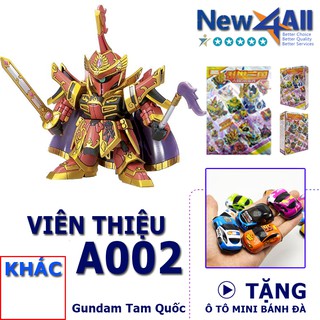 Gundam A002 Viên Thiệu - Đồ chơi lắp ráp sd Gundam Tam Quốc New4all tặng kèm 01 xe ô tô mini bánh đà