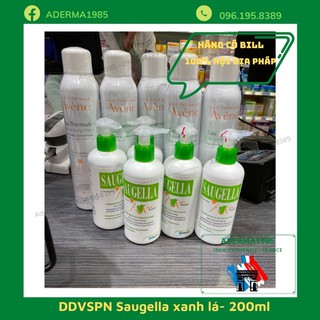 Dung dịch vệ sinh phụ nữ Saugella xanh lá - saugella you fresh chai 200ml, dạng vòi, nội địa pháp