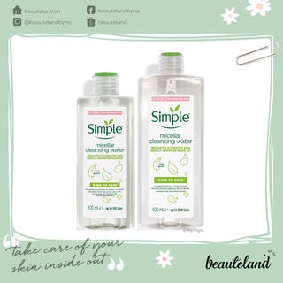 Nước tẩy trang Simple Micellar Cleansing Water (200ml/400ml)