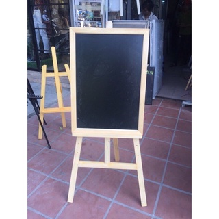 bảng menu 60 x 1m kèm giá đỡ bảng gỗ thông
