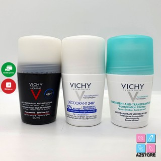 Lăn khử mùi Vichy - Lăn nách khô thoáng Vichy Traitement Anti-Transpirant 50ml