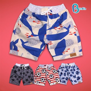 Quần kaki bé trai short lửng lưng thun